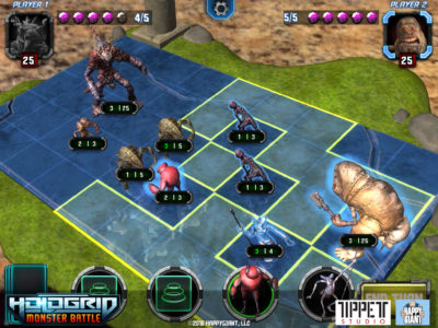 HoloGrid: Monster Battle in action