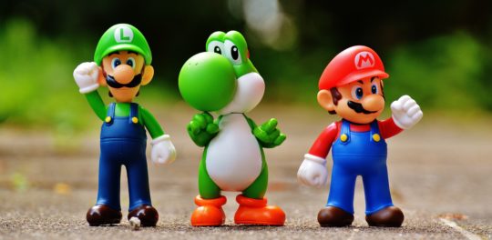 Mario, Luigi, and Yoshi in fine figure form