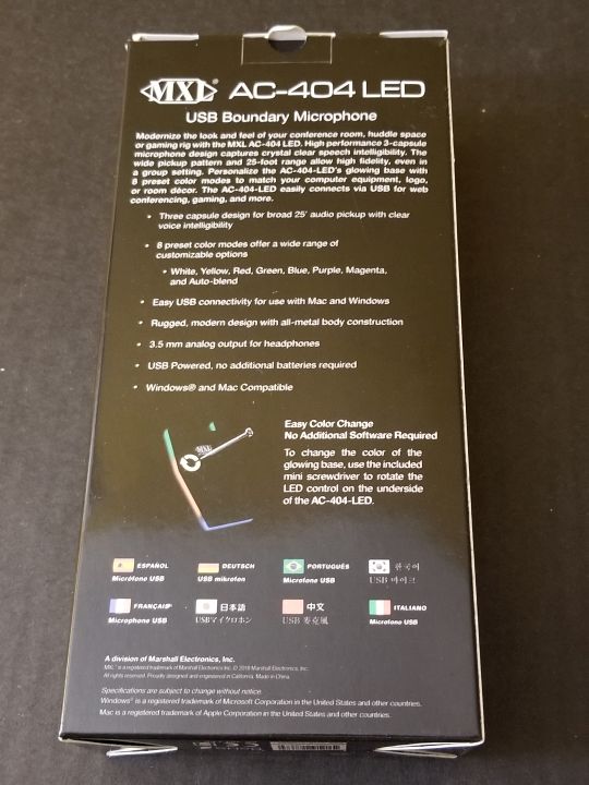 Product Review: MXL AC-404 LED Microphone - Events for Gamers