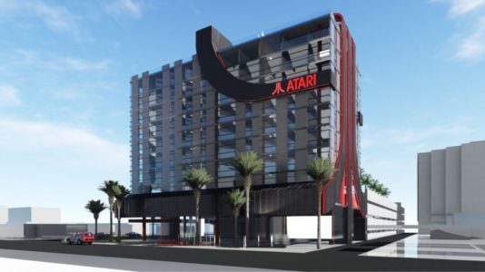 Atari hotel illustration