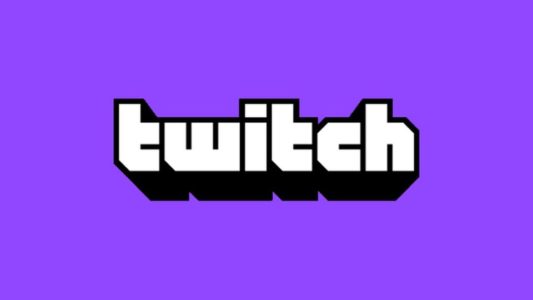 Twitch logo on purple background