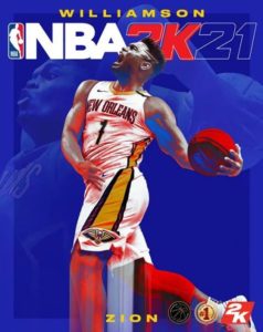 NBA 2K21 game box art for next-gen console systems