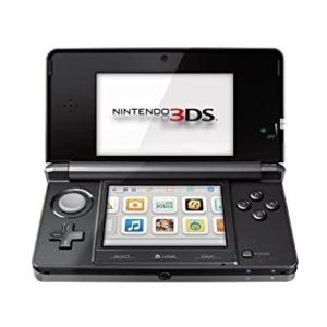 Black Nintendo 3DS on light background