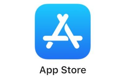 "App Store" logo and text