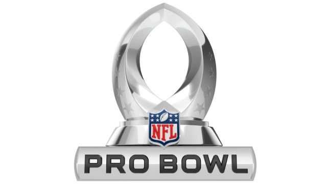 NFL Pro Bowl text, logo, and trophy
