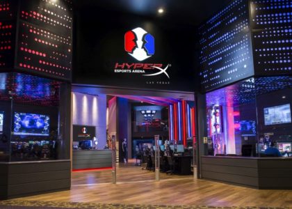 View inside the HyperX Esports Arena