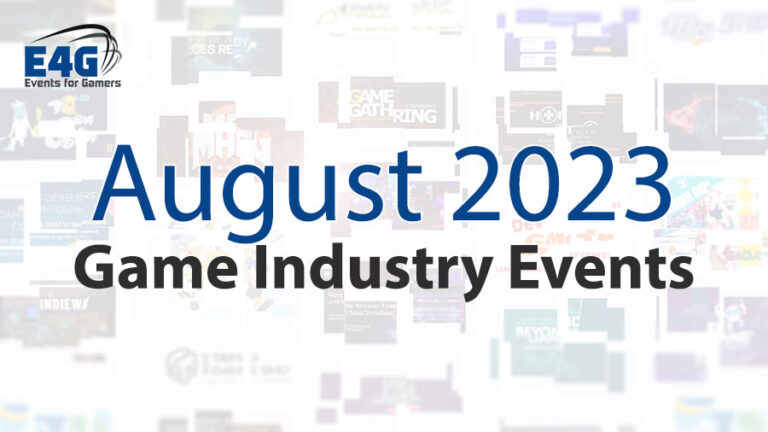 August 2023 Game Industry Events Calendar