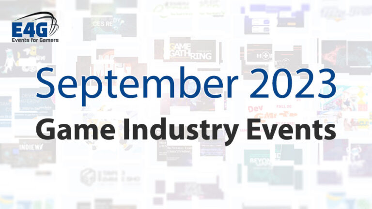 September 2023 Game Industry Events Calendar