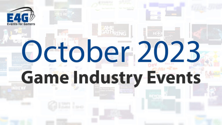 October 2023 Game Industry Events Calendar