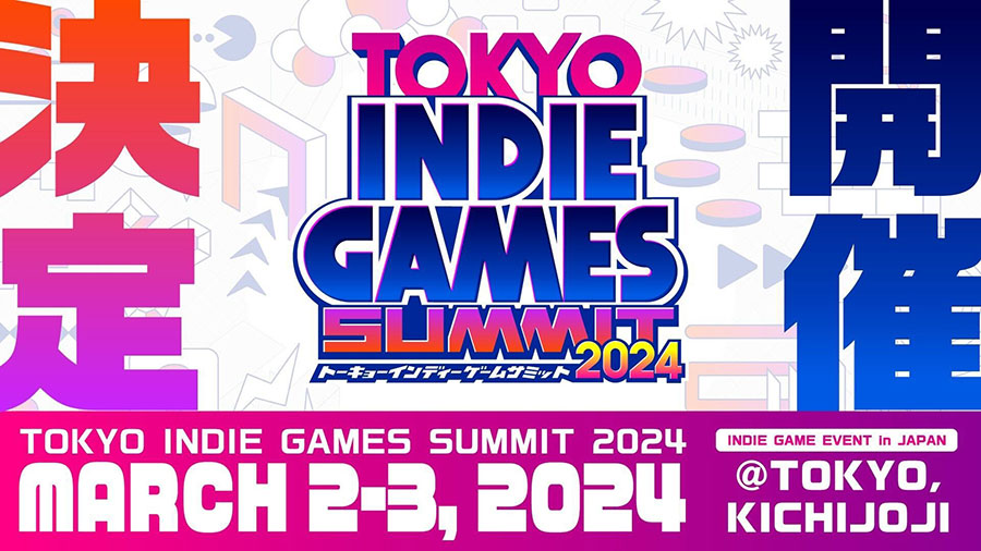 "Tokyo INDIE GAMES SUMMIT 2024" banner