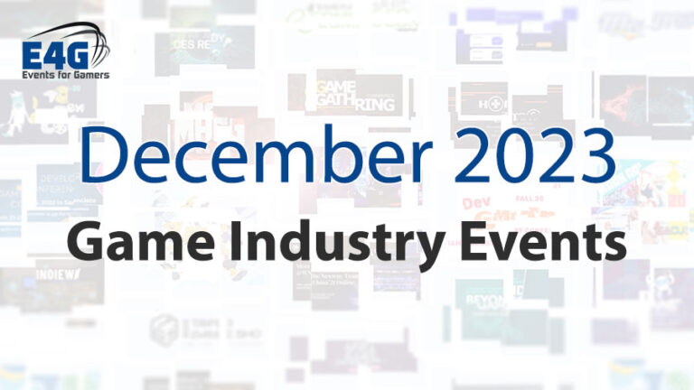 December 2023 Game Industry Events Calendar